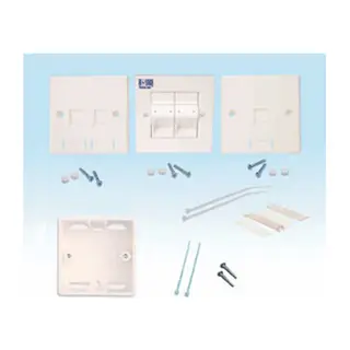 İngiliz Tip Sıva Altı 2 Port Priz 86x86