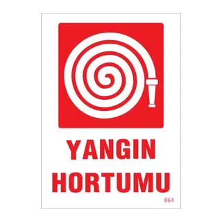 Yangın Hortumu Uyarı Levhası 25x35 KOD:864