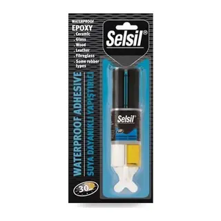 Selsil Suya Dayanıklı Epoksi Şeffaf Yapıştırıcı 28 gr