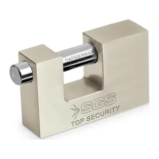SGS 1366 Cam Kapı Kilidi Kayar Milli Saten Kaplama 80 mm