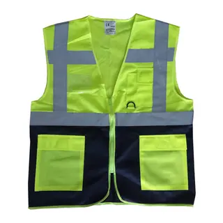 Yönetici İkaz Yeleği Sarı/Lacivert XXL Beden