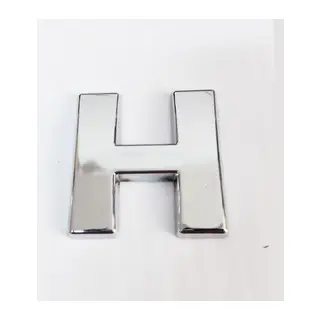 Cemax H Harfi 3,75 cm Krom Yapışkanlı
