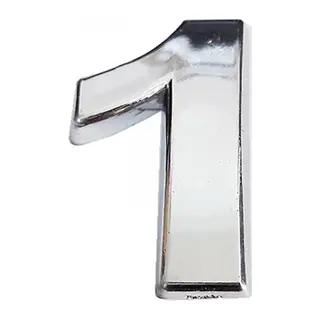 Cemax Krom Yapışkanlı 1 Rakamı 5 cm