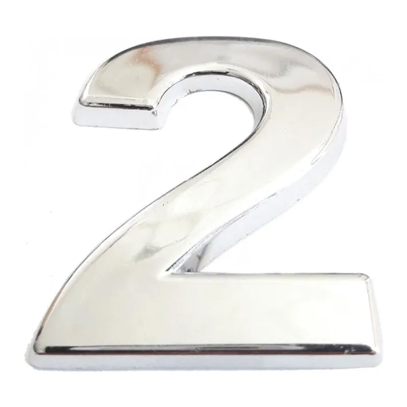 Cemax Krom Yapışkanlı 2 Rakamı 5 cm