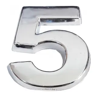 Cemax Krom Yapışkanlı 5 Rakamı 5 cm
