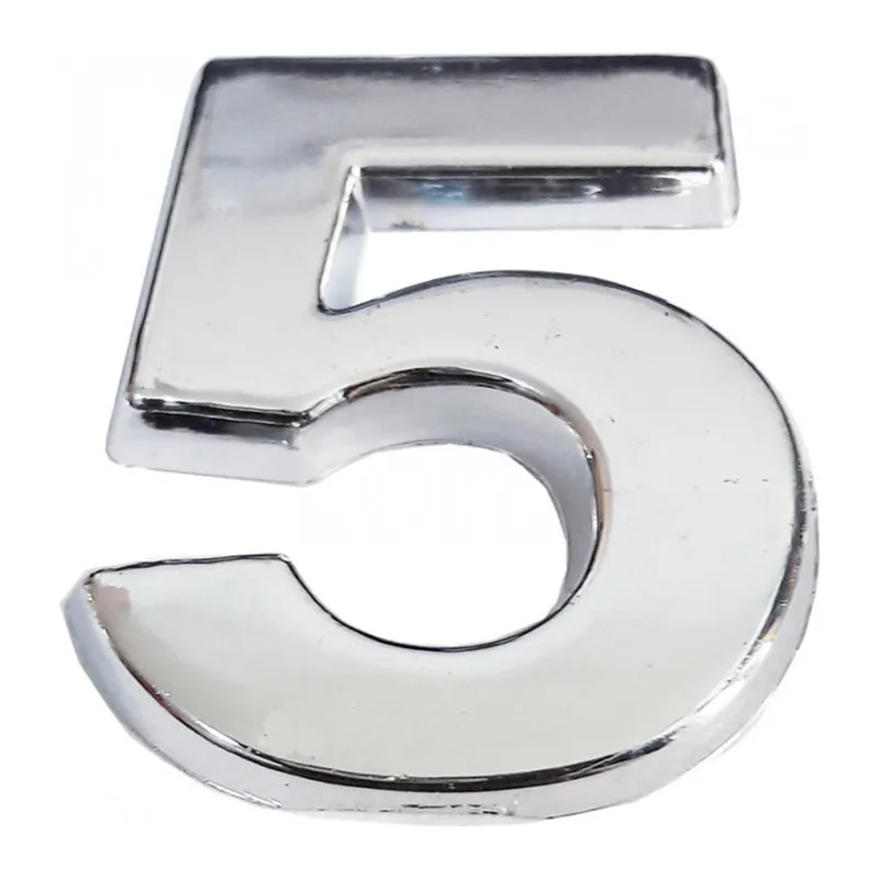 Cemax Krom Yapışkanlı 5 Rakamı 5 cm