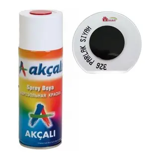 Akçalı Sprey Boya 400 ml 326 Parlak Siyah