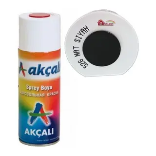 Akçalı Sprey Boya 400 ml 526 Mat Siyah