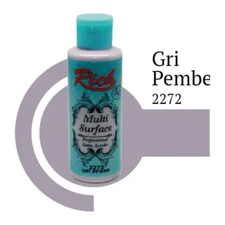 Rich Multi Surface 2272 Gri Pembe Akrilik Boya 130 cc