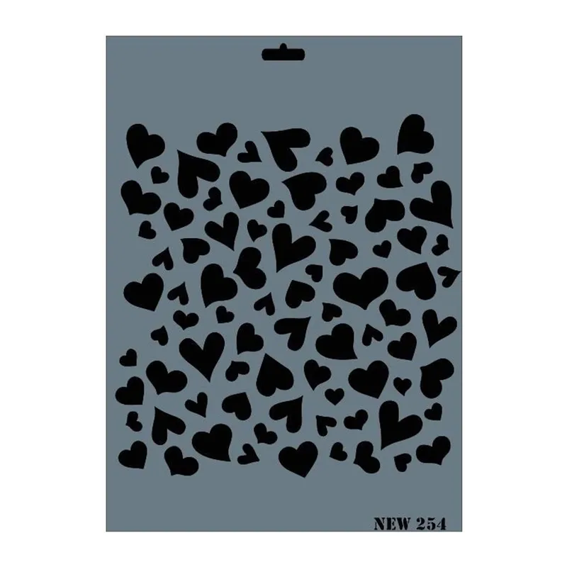 Rich New Seri N-254 Stencil 35x25 cm