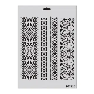 Rich Dantel Seri DN-913 Stencil 35x25 cm