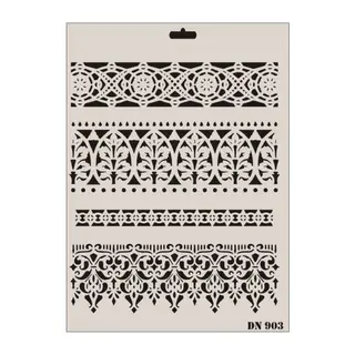 Rich Dantel Seri DN-903 Stencil 35x25 cm