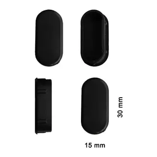 Oval Profil İç Tapa 15x30 mm 4 Adet
