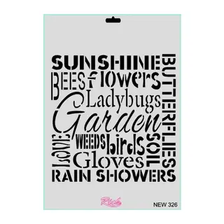 Rich New Seri N-326 Stencil 35x25 cm
