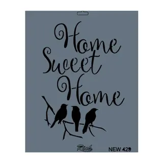 Rich New Seri N-429 Stencil 35x25 cm