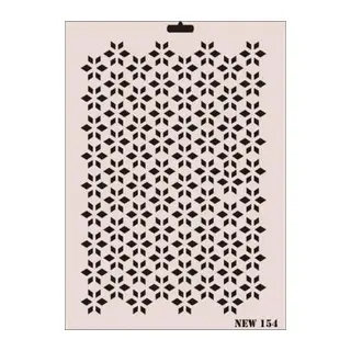 Rich New Seri N-154 Stencil 35x25 cm