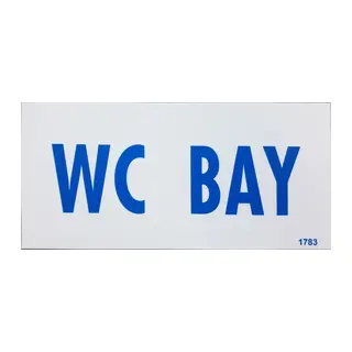 Wc Bay Uyarı Levhası 12,5x25 KOD: DEK 1783