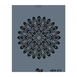 Rich New Seri N-473 Stencil 35x25 cm