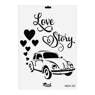 Rich New Seri N-337 Stencil 35x25 cm