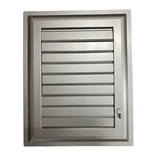 Plastik Menfez 65X65 Gümüş Banyo WC Havalandırma