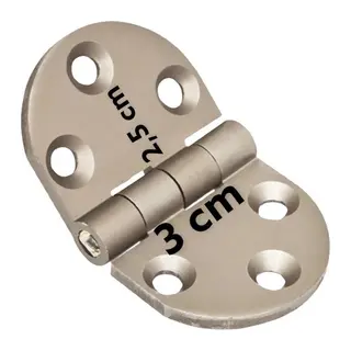 Yüksel Oval Alüminyum Kasa Menteşesi 3 cm