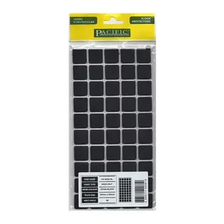 Pacific 6020 BL Yapışkanlı Keçe 20 mm X 20 mm Siyah