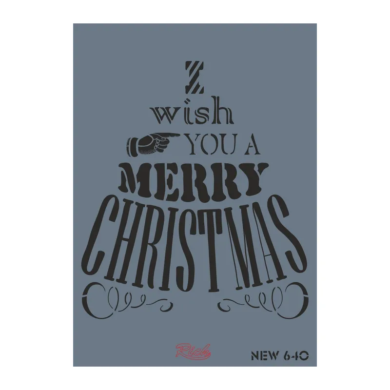 Rich New Seri N-640 Stencil 35x25 cm