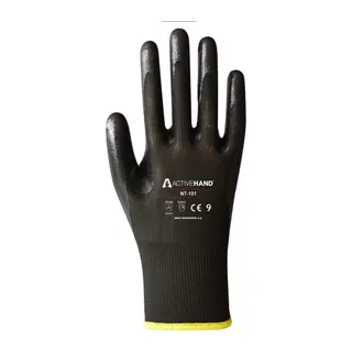 Active NT 101 PU Siyah Nitril Eldiven 10 Numara