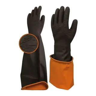Beybi H2 60EXT Korun Tırtıklı Uzun Siyah Eldiven No:11