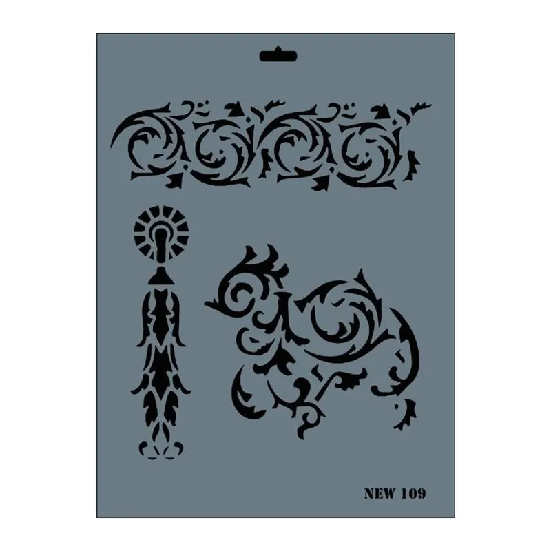 Rich New Seri N-109 Stencil 35x25 cm