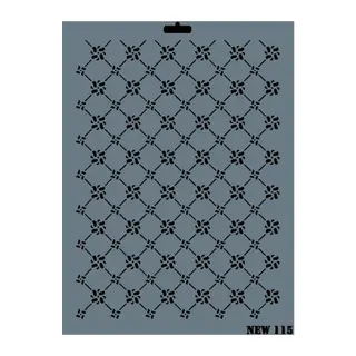 Rich New Seri N-115 Stencil 35x25 cm