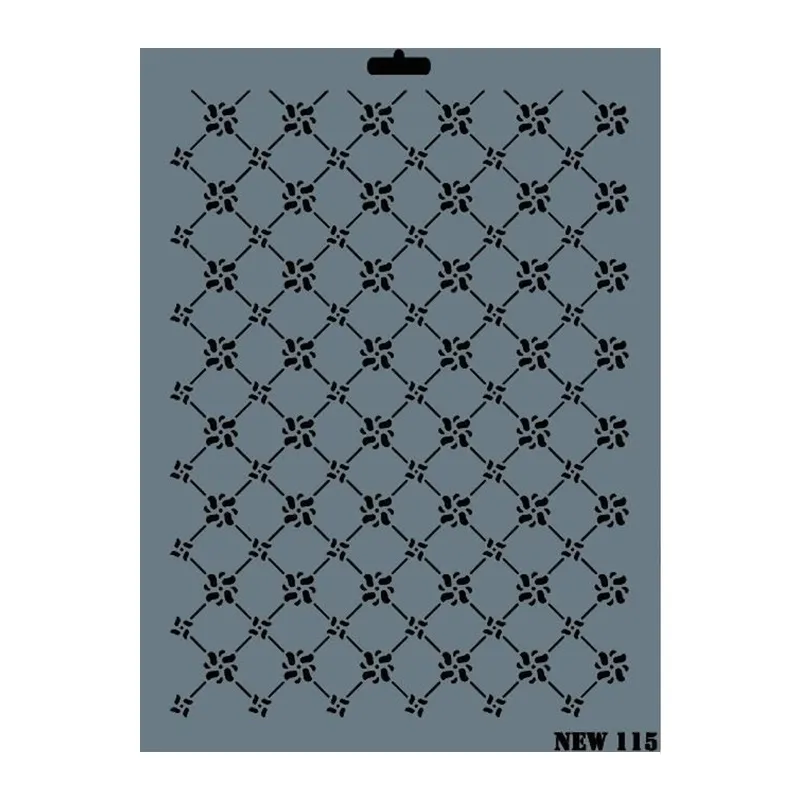 Rich New Seri N-115 Stencil 35x25 cm