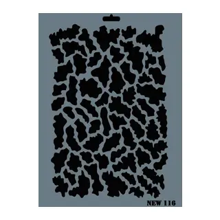 Rich New Seri N-116 Stencil 35x25 cm