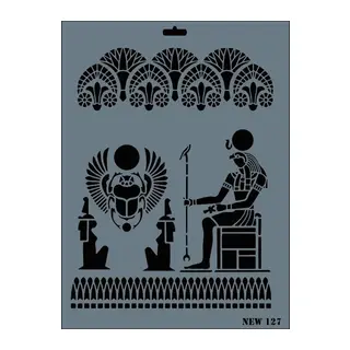 Rich New Seri N-127 Stencil 35x25 cm