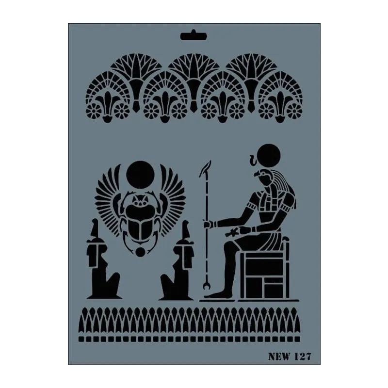 Rich New Seri N-127 Stencil 35x25 cm