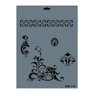 Rich New Seri N-132 Stencil 35x25 cm