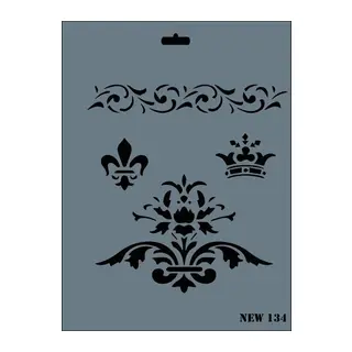 Rich New Seri N-134 Stencil 35x25 cm