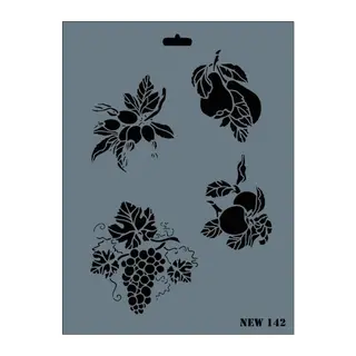 Rich New Seri N-142 Stencil 35x25 cm