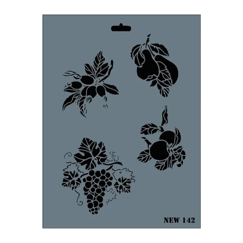 Rich New Seri N-142 Stencil 35x25 cm