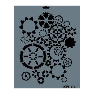 Rich New Seri N-173 Stencil 35x25 cm