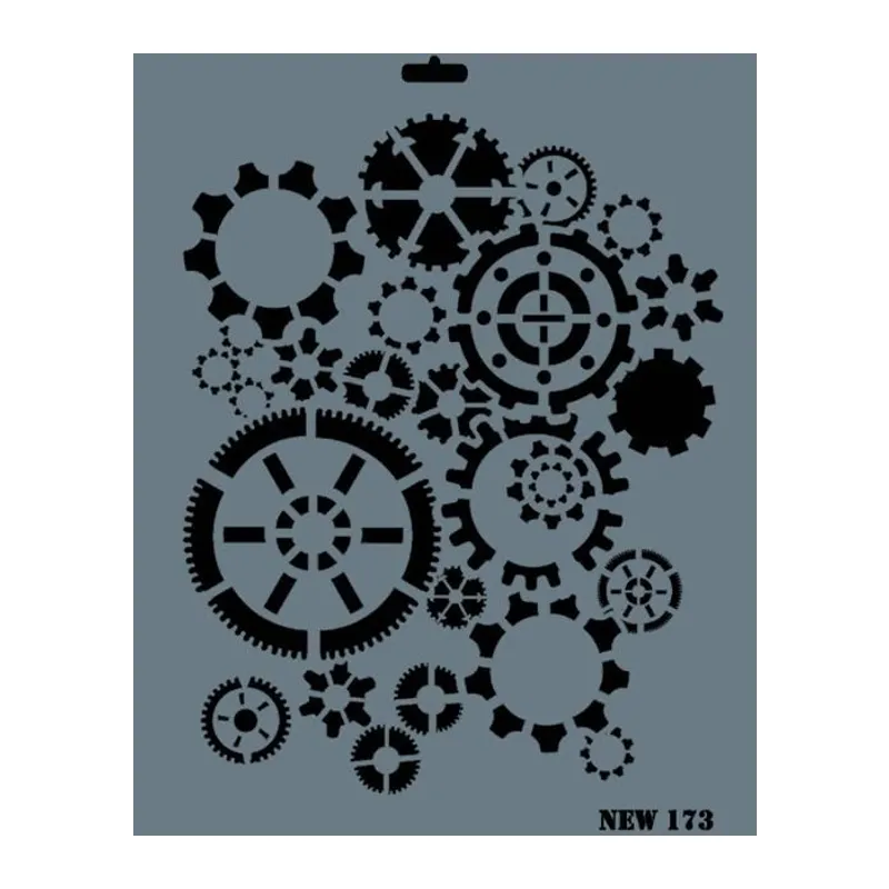 Rich New Seri N-173 Stencil 35x25 cm
