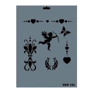 Rich New Seri N-192 Stencil 35x25 cm