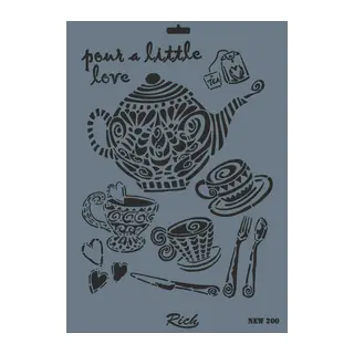 Rich New Seri N-200 Stencil 35x25 cm