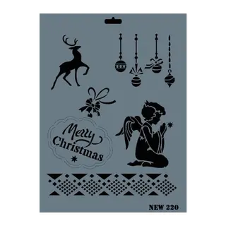 Rich New Seri N-220 Stencil 35x25 cm