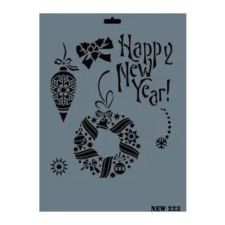 Rich New Seri N-223 Stencil 35x25 cm