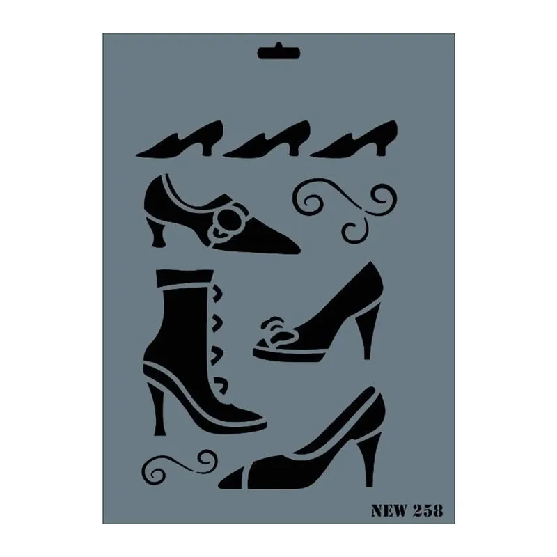 Rich New Seri N-258 Stencil 35x25 cm