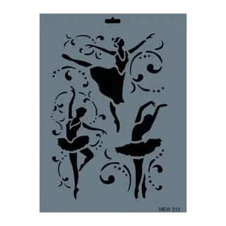 Rich New Seri N-312 Stencil 35x25 cm