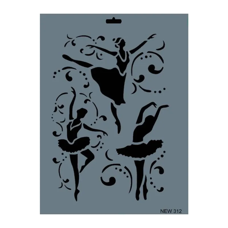 Rich New Seri N-312 Stencil 35x25 cm