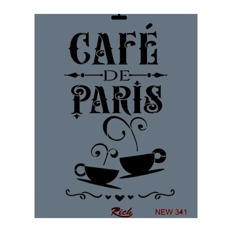 Rich New Seri N-341 Stencil 35x25 cm