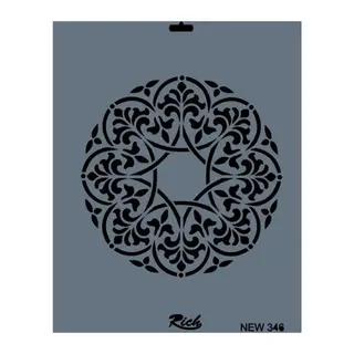 Rich New Seri N-346 Stencil 35x25 cm